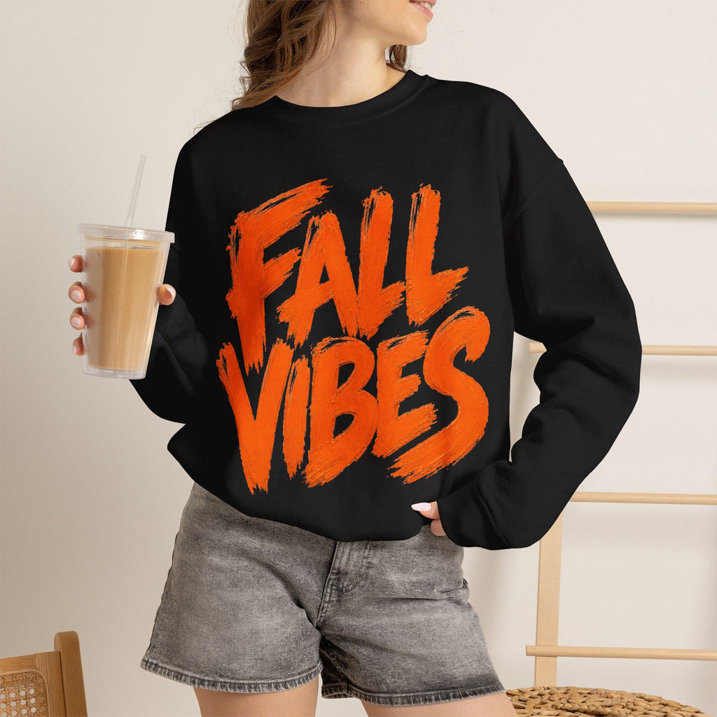 Fall Vibes Sweatshirt, Cute Fall Crewneck Women, Autumn Sweatshirt, Fall Graphic Sweatshirt, Cozy Fall Sweatshirt, Fall Gift for Her,