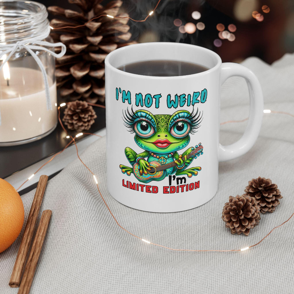 Quirky Frog Ceramic Mug: Fun Kitchen Decor, Coffee Lover Gift
