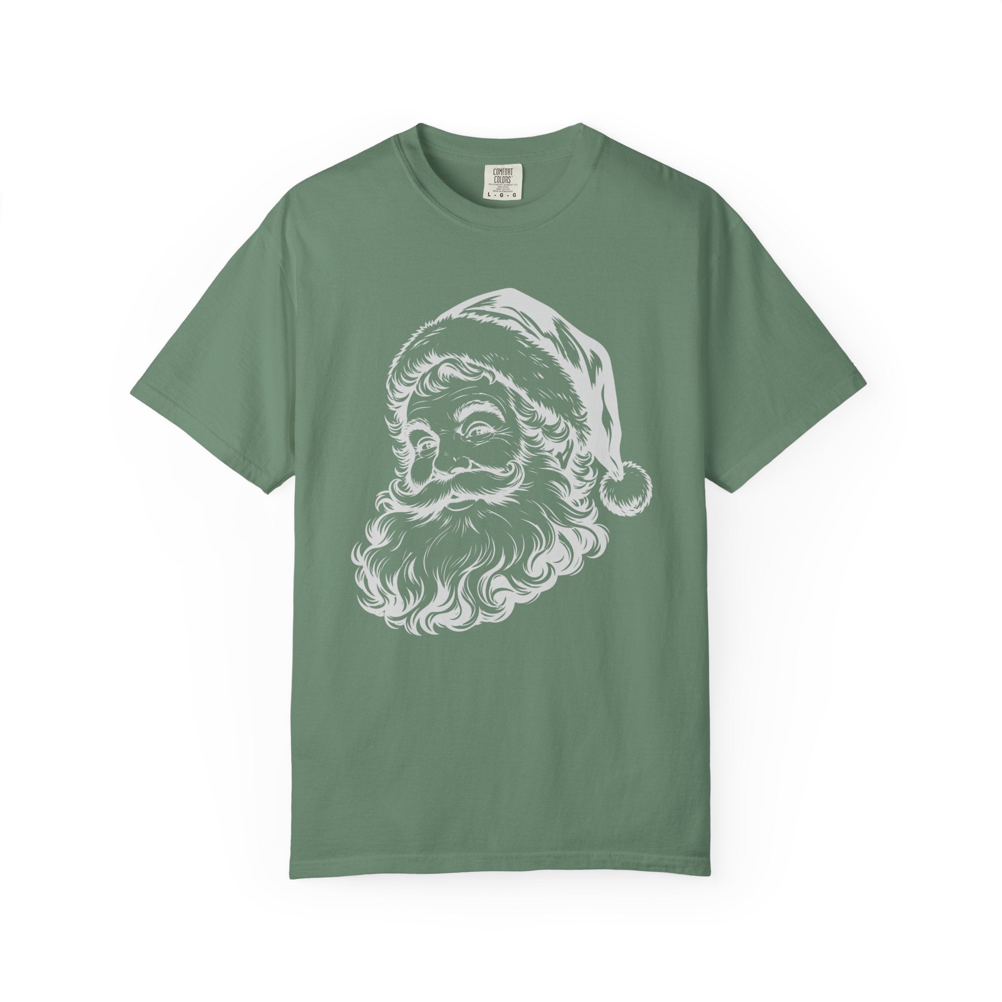 Vintage Santa Claus T-Shirt, Retro Santa Face Tee, Classic Christmas Shirt Women, Holiday Graphic Tee, Santa Head Shirt, Xmas Gift for Her