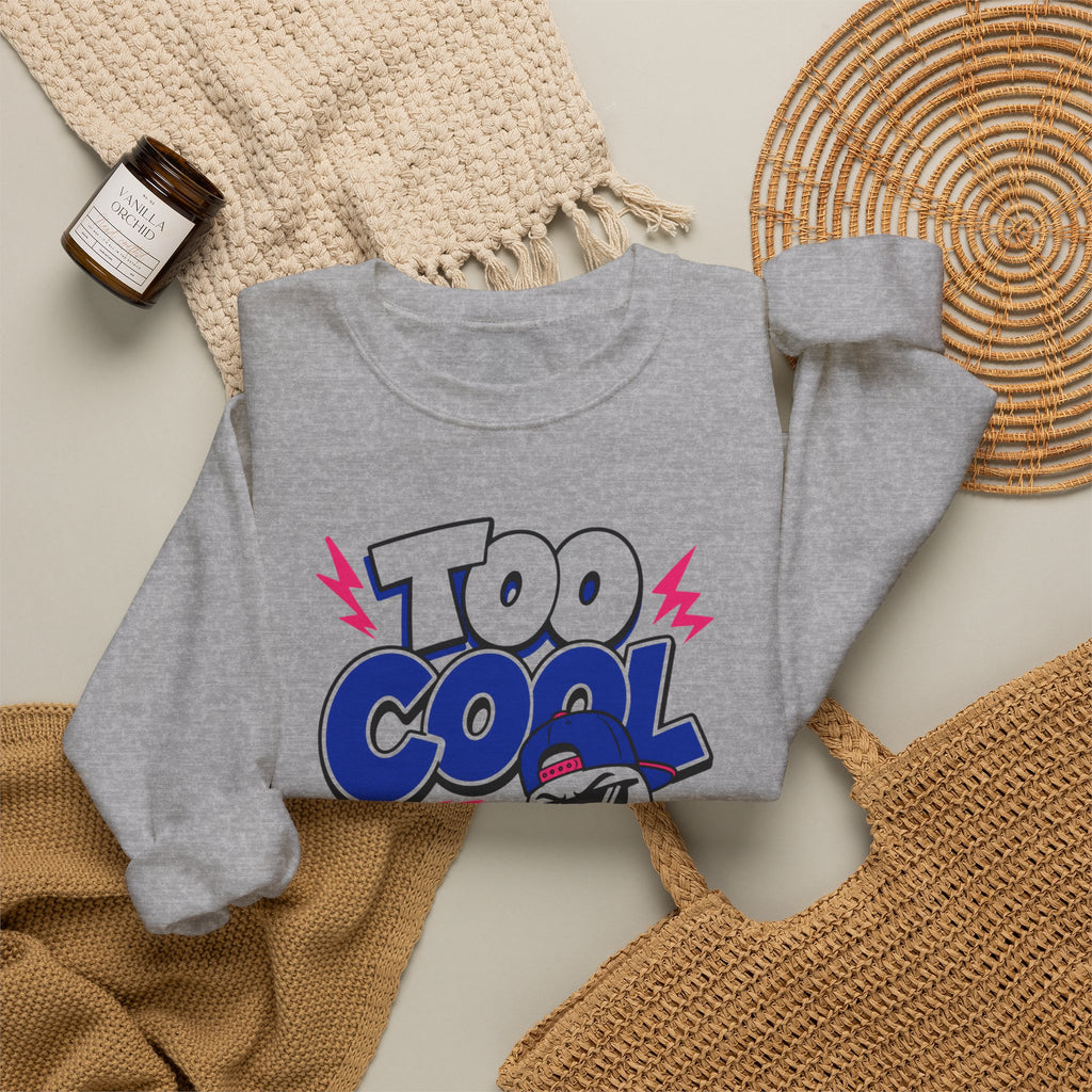 Too Cool To Melt Sweatshirt, Funny Snowman Christmas Sweatshirt, Retro Winter Graphic Crewneck, Cute Holiday Sweatshirt Gift for Her Him