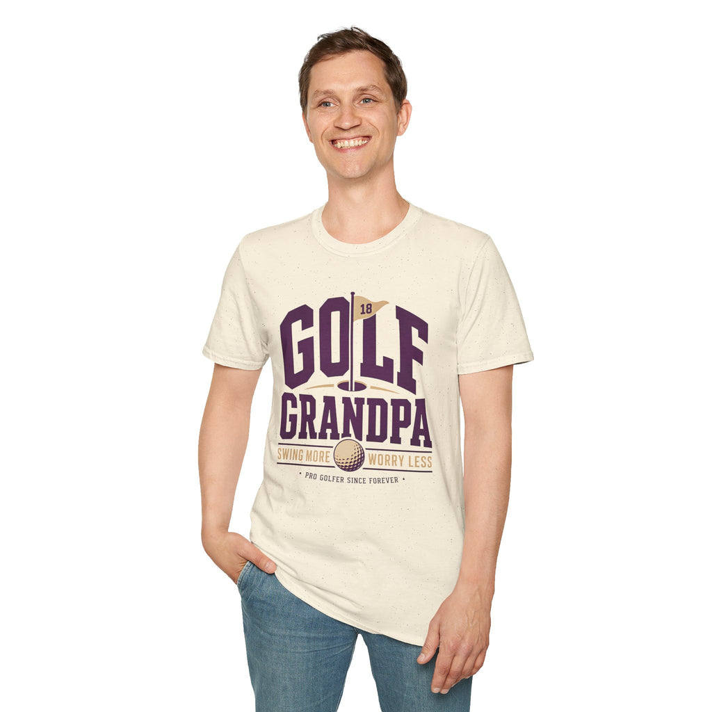 Golf Grandpa Shirt, Swing More Worry Less Tshirt, Funny Golfer Grandpa Gift, Pro Golfer Since Forever, Fathers Day Golf Gift for Grandpa