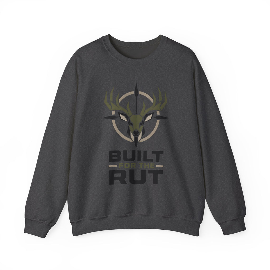Built for the Rut Sweatshirt, Deer Hunting Crewneck, Buck Hunter Shirt, Hunting Season Gift for Him, Whitetail Deer Hunter Sweatshirt