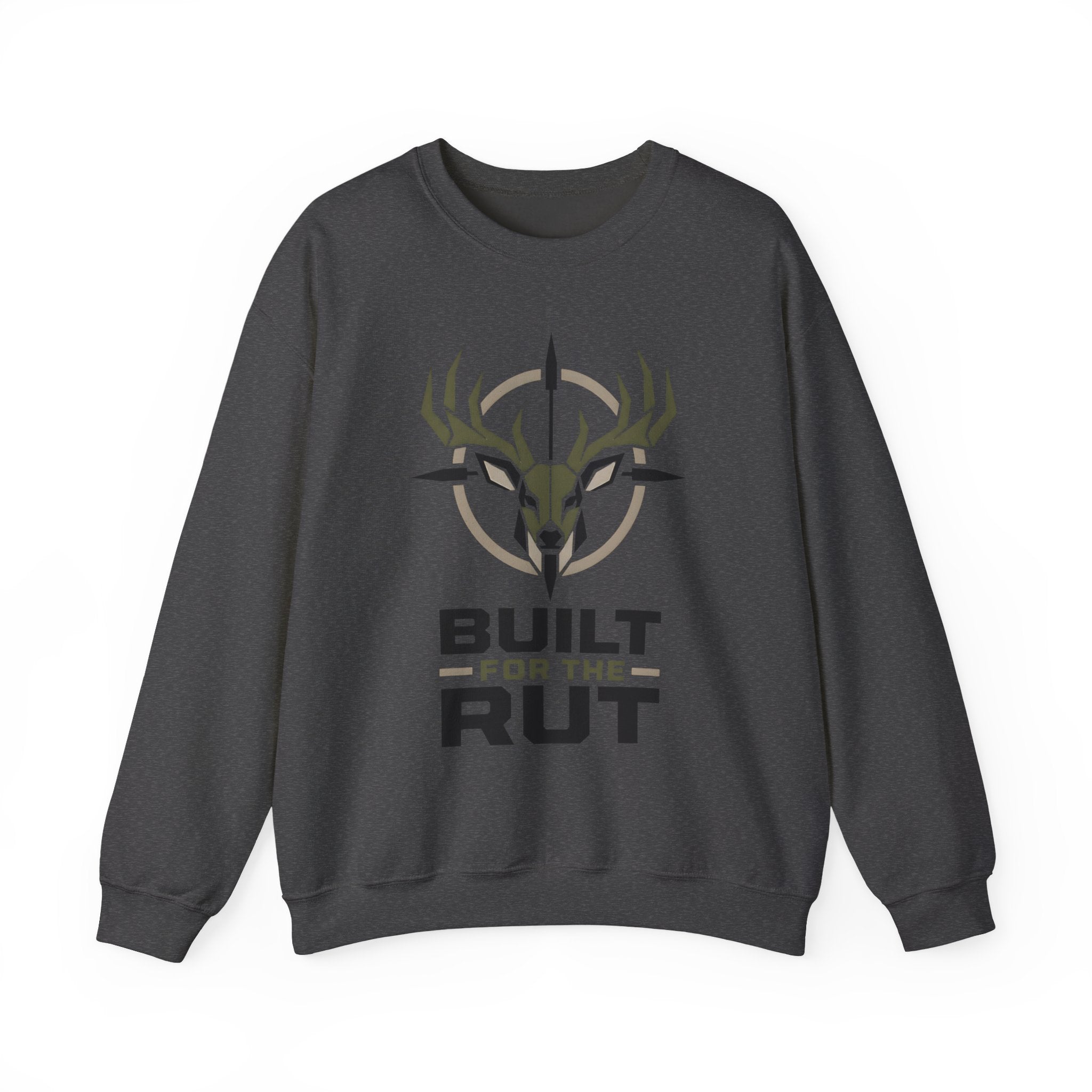 Built for the Rut Sweatshirt, Deer Hunting Crewneck, Buck Hunter Shirt, Hunting Season Gift for Him, Whitetail Deer Hunter Sweatshirt