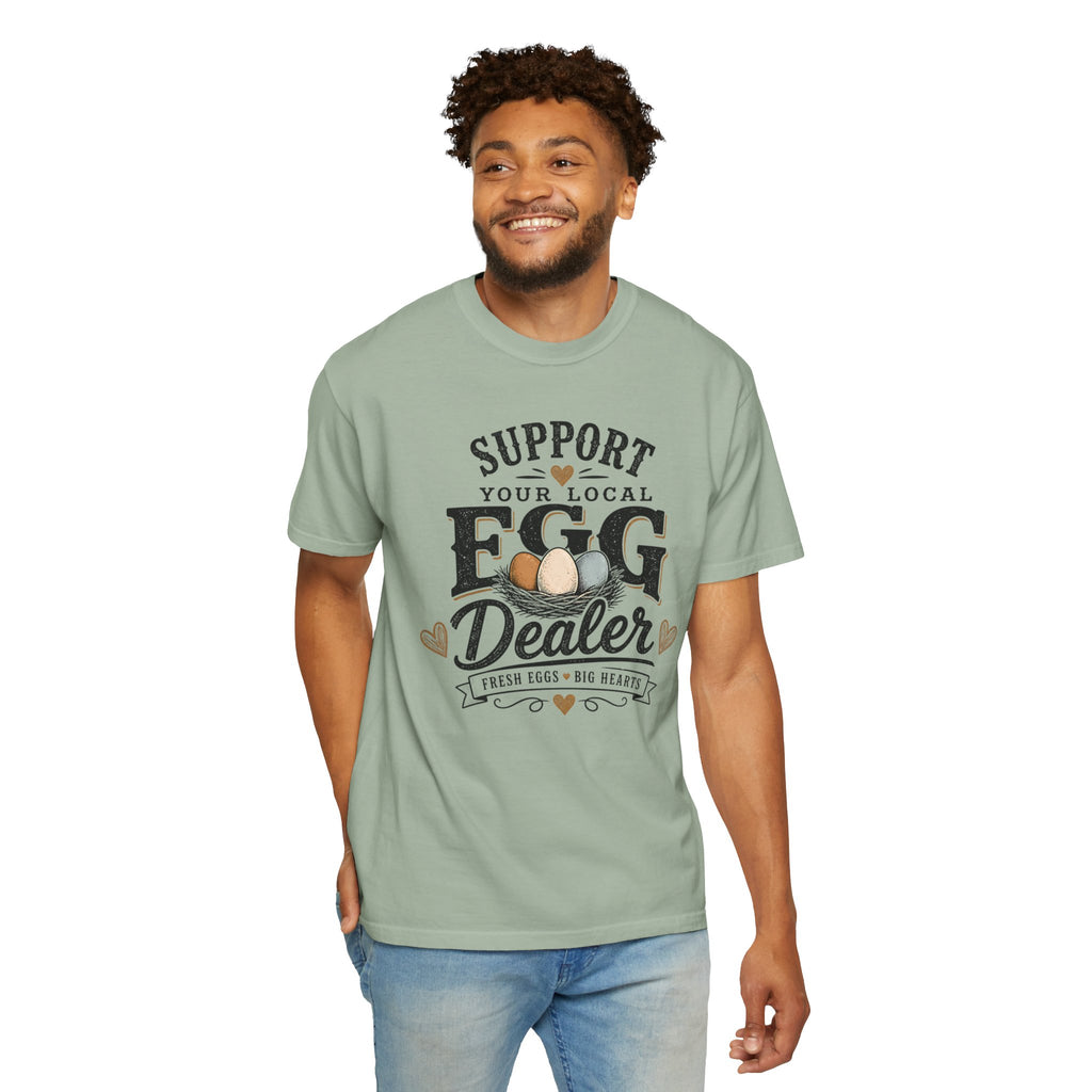 Support Your Local Egg Dealer Shirt, Fresh Eggs Big Hearts Tee, Chicken Mom Shirt, Backyard Chicken Gift, Farm Shirt, Homestead T-Shirt