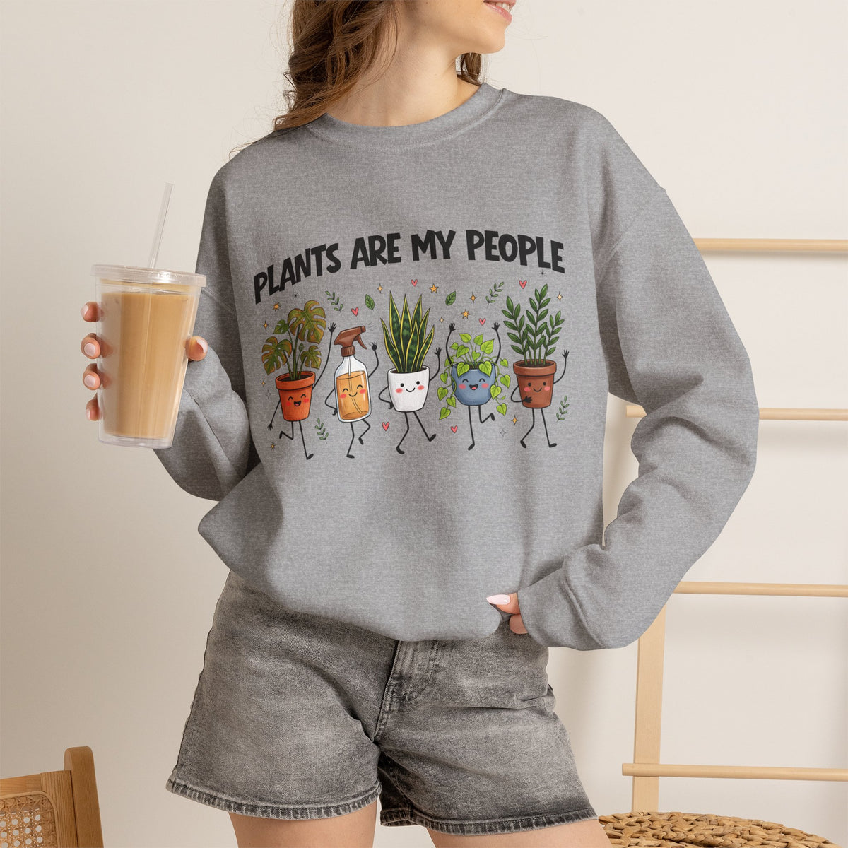 Plants Are My People Gildan Sweatshirt. Gardeners Gift, Coworker Gift, Plant Lover Top