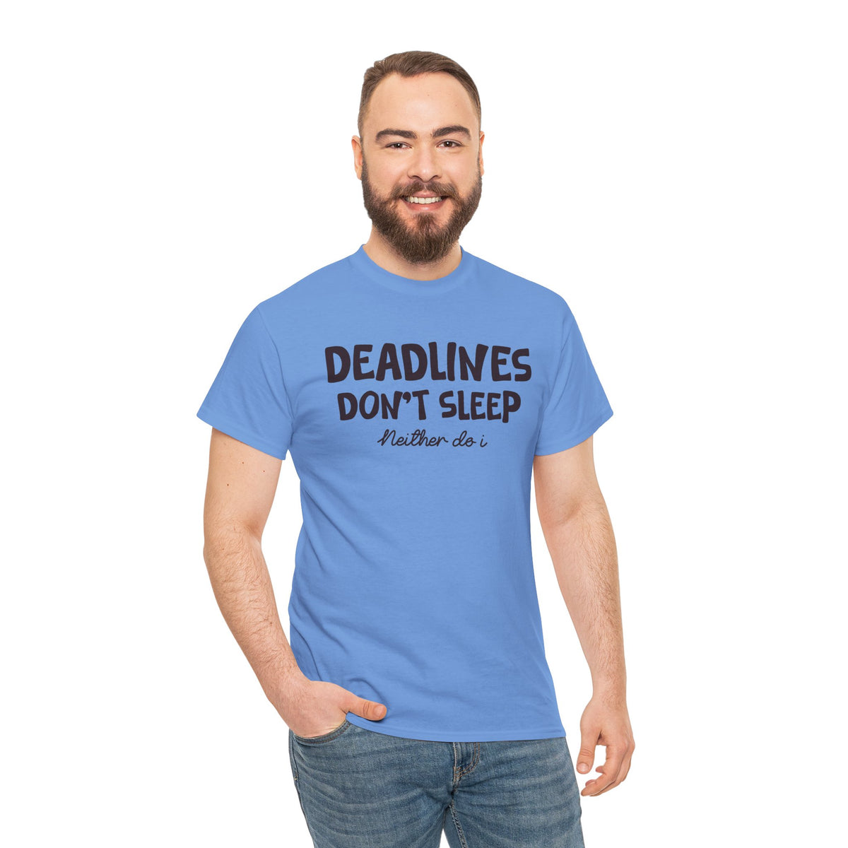 Funny Deadlines Don't Sleep Shirt, Neither Do I Tee, Workaholic Gift, Boss Lady T-Shirt, Hustle Shirt, Coworker Gift, Office Humor