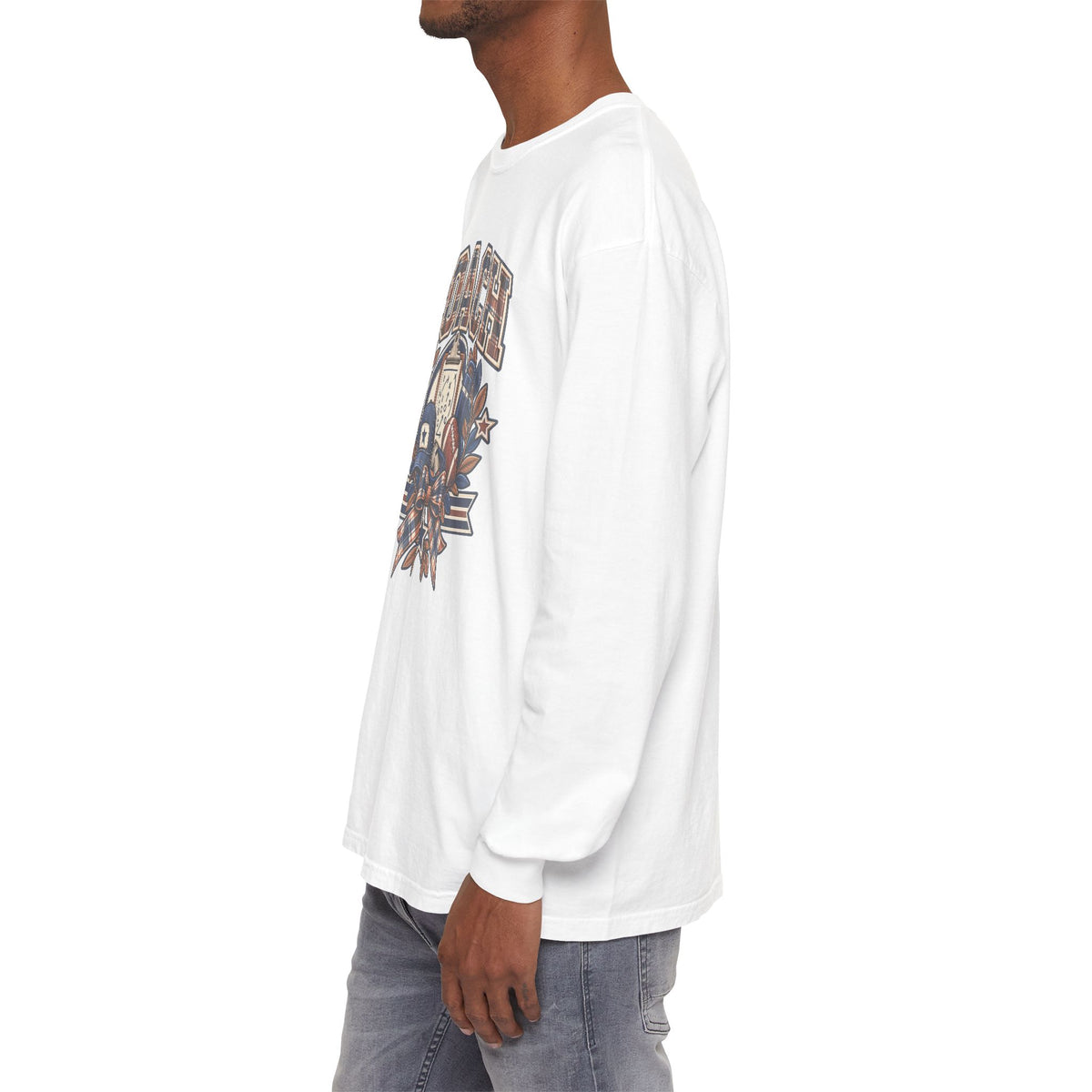 Coach Playbook Football Helmet Long Sleeve Shirt | Vintage Sports Graphic