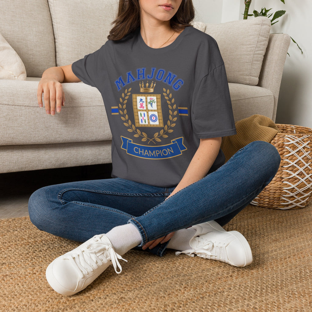 Mahjong Champion TShirt, Funny Mahjong Shirt, Mahjong Gift for Her, Mahjong Club Shirt, Game Night Tee, Mahjong Lover Gift, Mahjong Trend