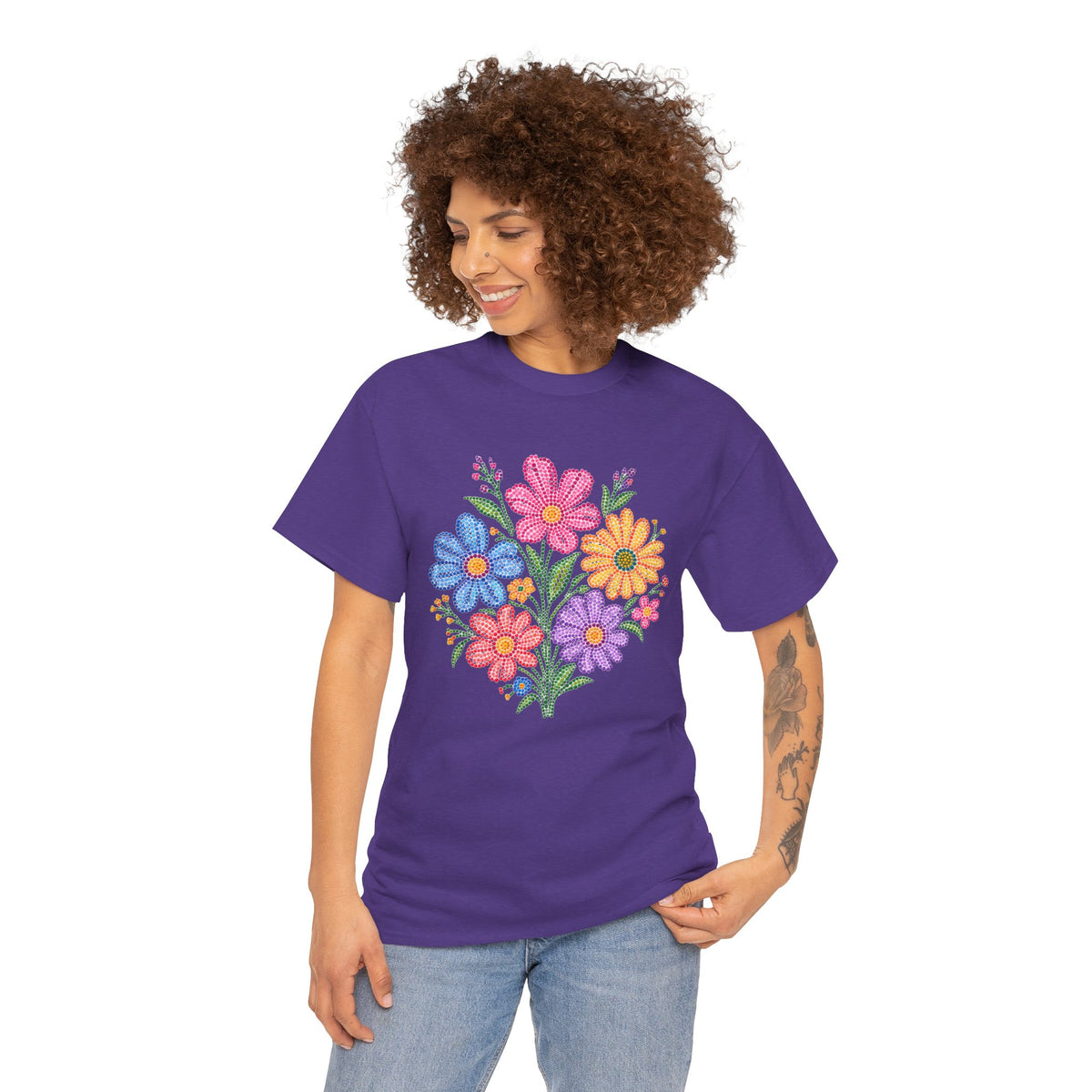 Floral Bouquet Shirt, Wildflower T-Shirt, Botanical Graphic Tee, Flower Print Shirt, Cute Spring Shirt, Gift for Her, Nature Lover Tee