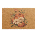 Fall Doormat Pumpkin Daisy Welcome Mat Autumn Front Porch Decor Farmhouse Entryway Rug Thanksgiving Housewarming Gift Coir Door Mat