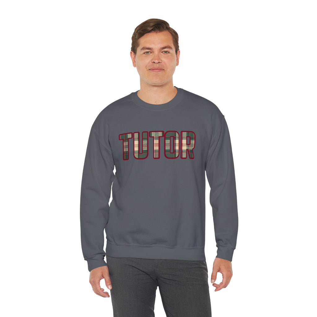 Tutor Plaid Sweatshirt, Teacher Appreciation Gift, Tutoring Crewneck, Teacher Sweater, Gift for Tutor, Plaid Font Sweatshirt" Plaid TrendTop