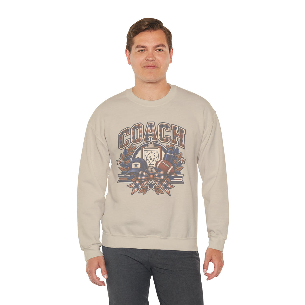 Coach Football Sweatshirt, Vintage Coach Sweatshirt, Football Season Shirt, Coach Life Crewneck, Team Mom Gift, Retro Coach Apparel