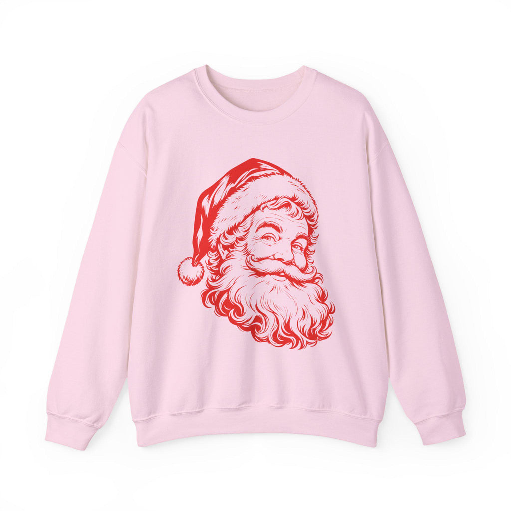 Vintage Santa Claus Sweatshirt, Retro Santa Face Crewneck, Classic Christmas,Santa Head Graphic Sweatshirt, Cute Christmas Crewneck