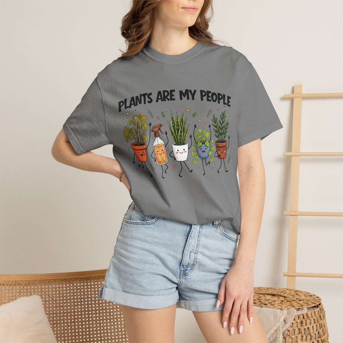Comfort Colors Plants Are My People Shirt, Funny Plant Lover Tee, Cute Botanical Tee, Plant Mom Gift, Retro Garden Shirt, Gardener Gift Tee