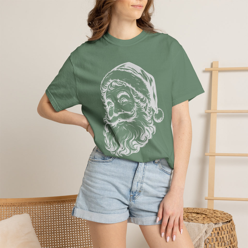 Vintage Santa Claus T-Shirt, Retro Santa Face Tee, Classic Christmas Shirt Women, Holiday Graphic Tee, Santa Head Shirt, Xmas Gift for Her