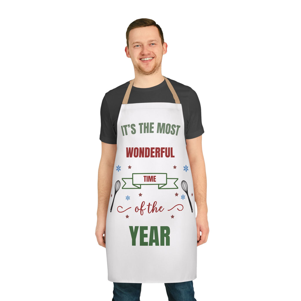 Christmas Apron It's The Most Wonderful Time Of The Year Funny Holiday Baking Apron Women Kitchen Gift Xmas Cooking Chef Apron Gift For Her