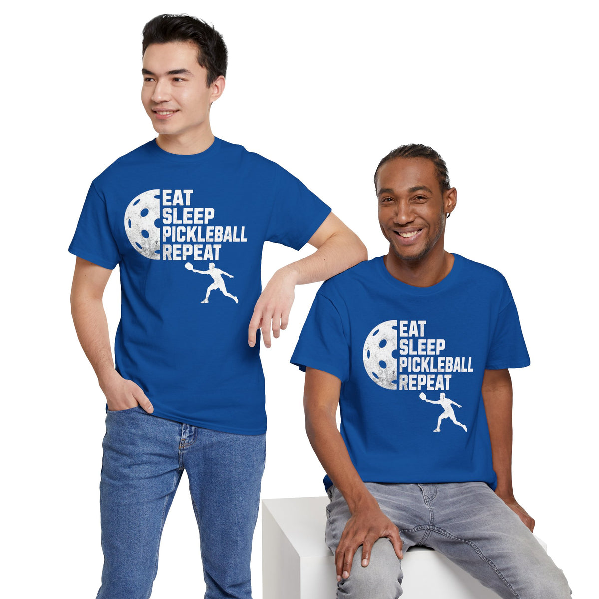 Eat Sleep Pickleball Repeat Tee | Pickleball Player Graphic Shirt, Sports Lover, Trendy Pickleball Tee Unisex, Team T-Shirt, Silhouette Tee