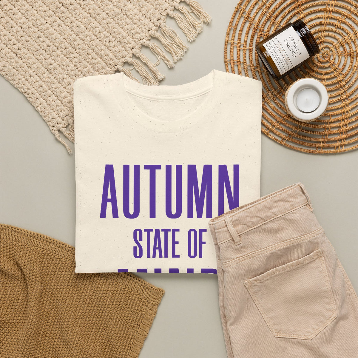 Autumn State Of Mind Shirt, Fall Season Shirt, Autumn Graphic Tee, Fall Vibes TShirt, Cozy Autumn Shirt, Fall Season Gift, Pumpkin Spice Tee