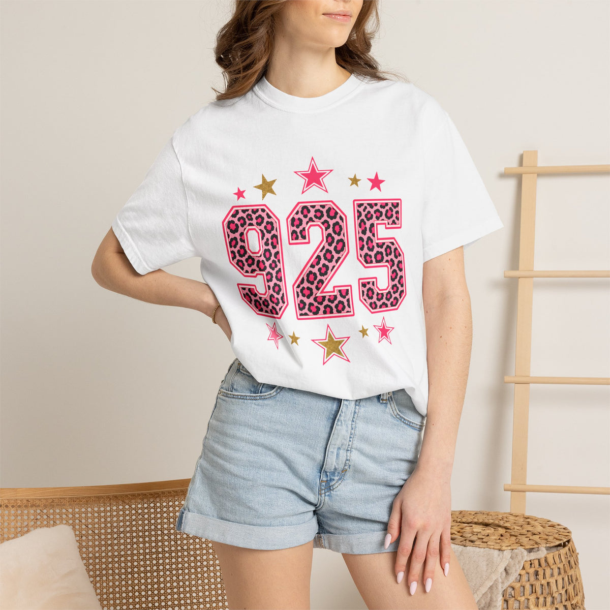 Comfort Color 925 Leopard Star Shirt, Cheetah Print Birthday Shirt, Trendy Dolly Day Graphic Tee, Western Star Shirt, Custom Number Shirt