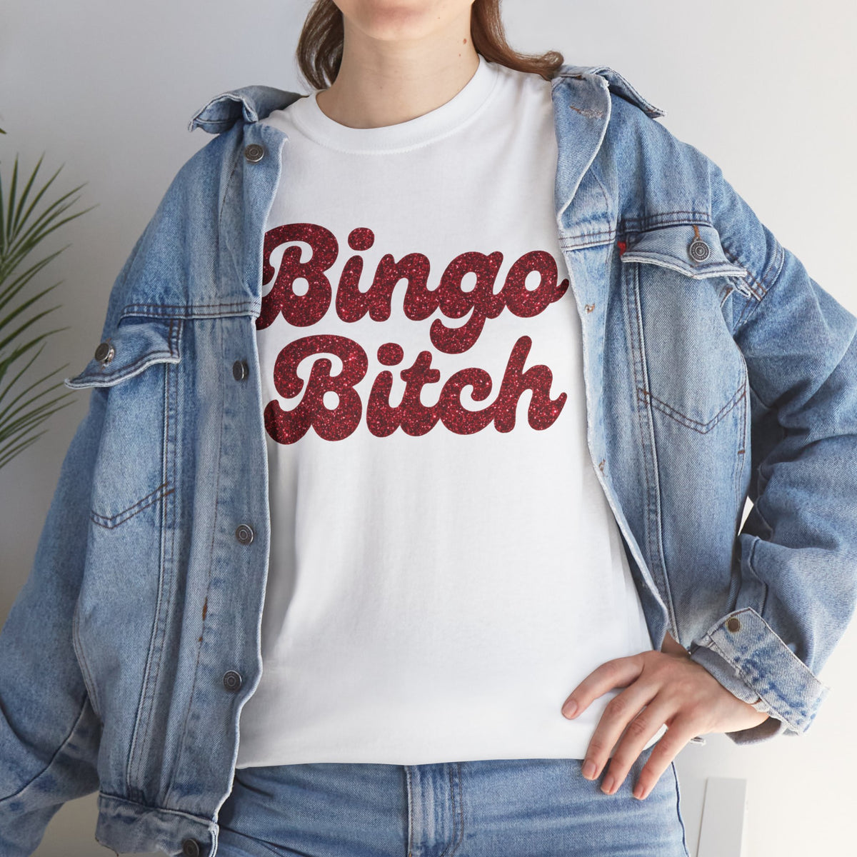 Glitter Bingo Bitch T-shirt | Bingo Lover Tee, Game Statement T-shirt, Funny T-Shirt, Gameday T-shirt, Gift, Birthday Gift, Casual Wear