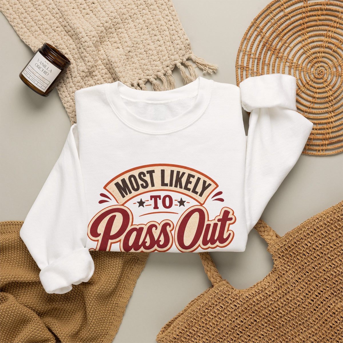 Most Likely To Pass Out After Pie Sweatshirt, Funny Thanksgiving Shirt, Family Matching Turkey Day Sweater, Thankful Pumpkin Pie Sweatshirt