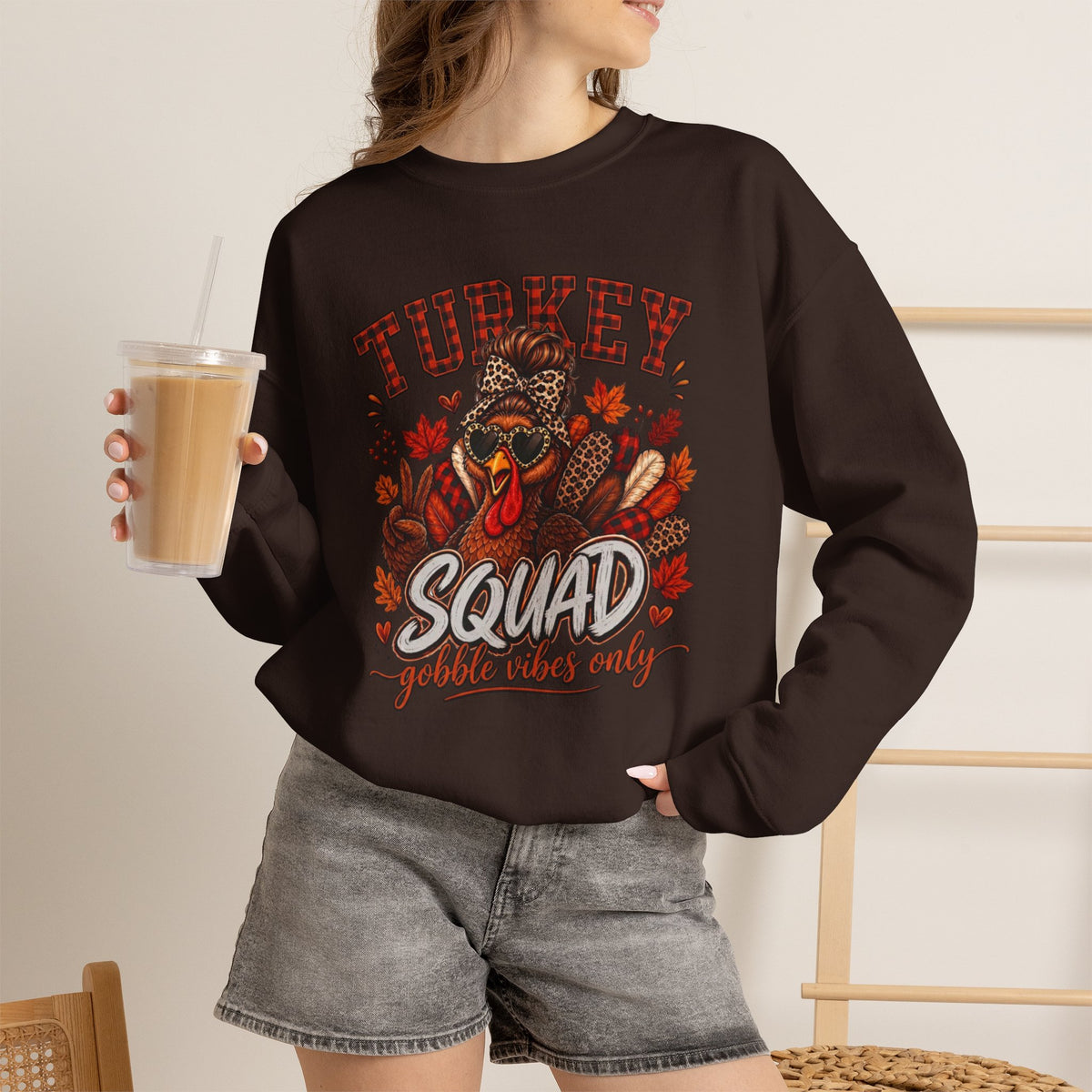 Turkey Squad Sweatshirt, Funny Thanksgiving Shirt, Gobble Squad Only, Turkey  Sunglasses Sweatshirt, Fall Autumn Crewneck, Thanksgiving Gift