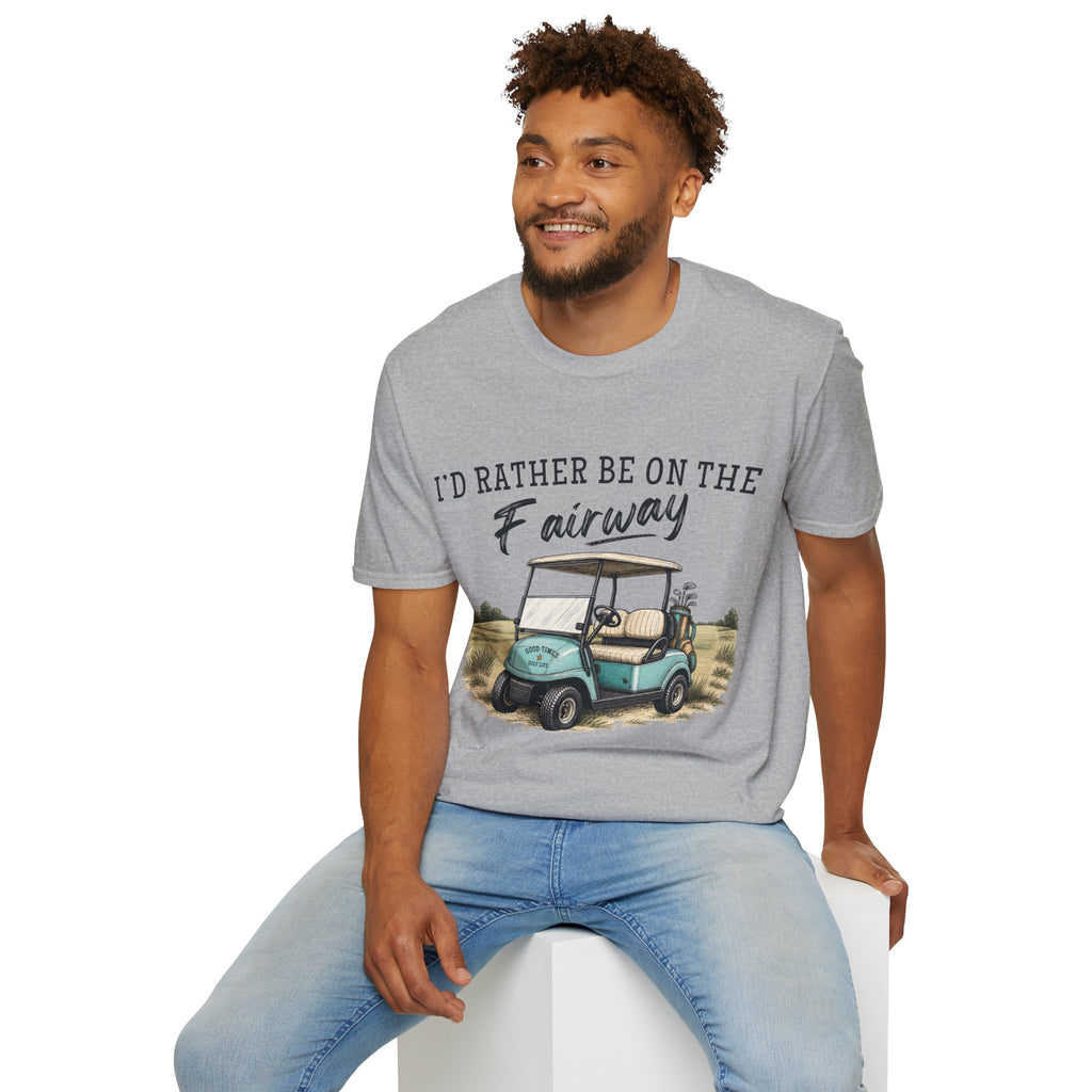 I'd Rather Be On The Fairway Shirt, Funny Golf T-Shirt, Golf Cart Graphic Tee, Golfer Gift for Women, Golf Lover Shirt, Golfing Mom Gift
