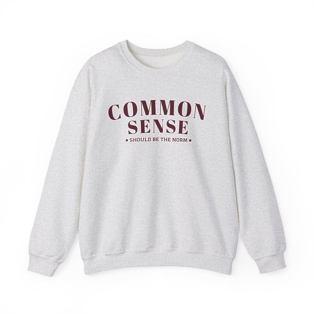 Common Sense Should Be The Norm Sweatshirt, Funny Sarcastic Crewneck, Trendy Adult Humor Shirt, Retro Statement Sweatshirt Gift