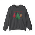 Happy Holidays Evergreen Trees Crewneck Sweatshirt | Christmas Holiday Sweatshirt, Unisex, Casual, Lounge Wear, Glitter Holiday, Trendy