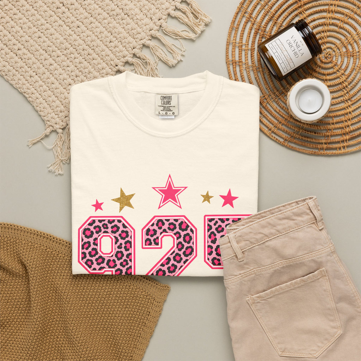 Comfort Color 925 Leopard Star Shirt, Cheetah Print Birthday Shirt, Trendy Dolly Day Graphic Tee, Western Star Shirt, Custom Number Shirt