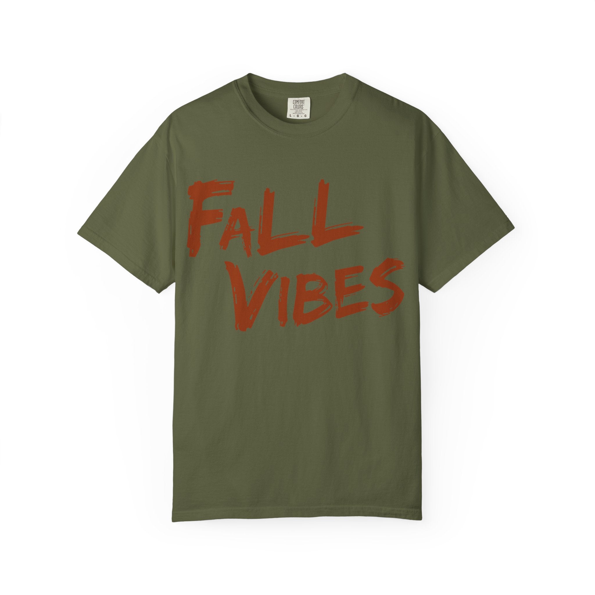 Fall Vibes T-Shirt Women Autumn Tee Brush Stroke Letters Pumpkin Season Fall Graphic Shirt Oversized Fall Top Gift Her, Casual Fall T-Shirt