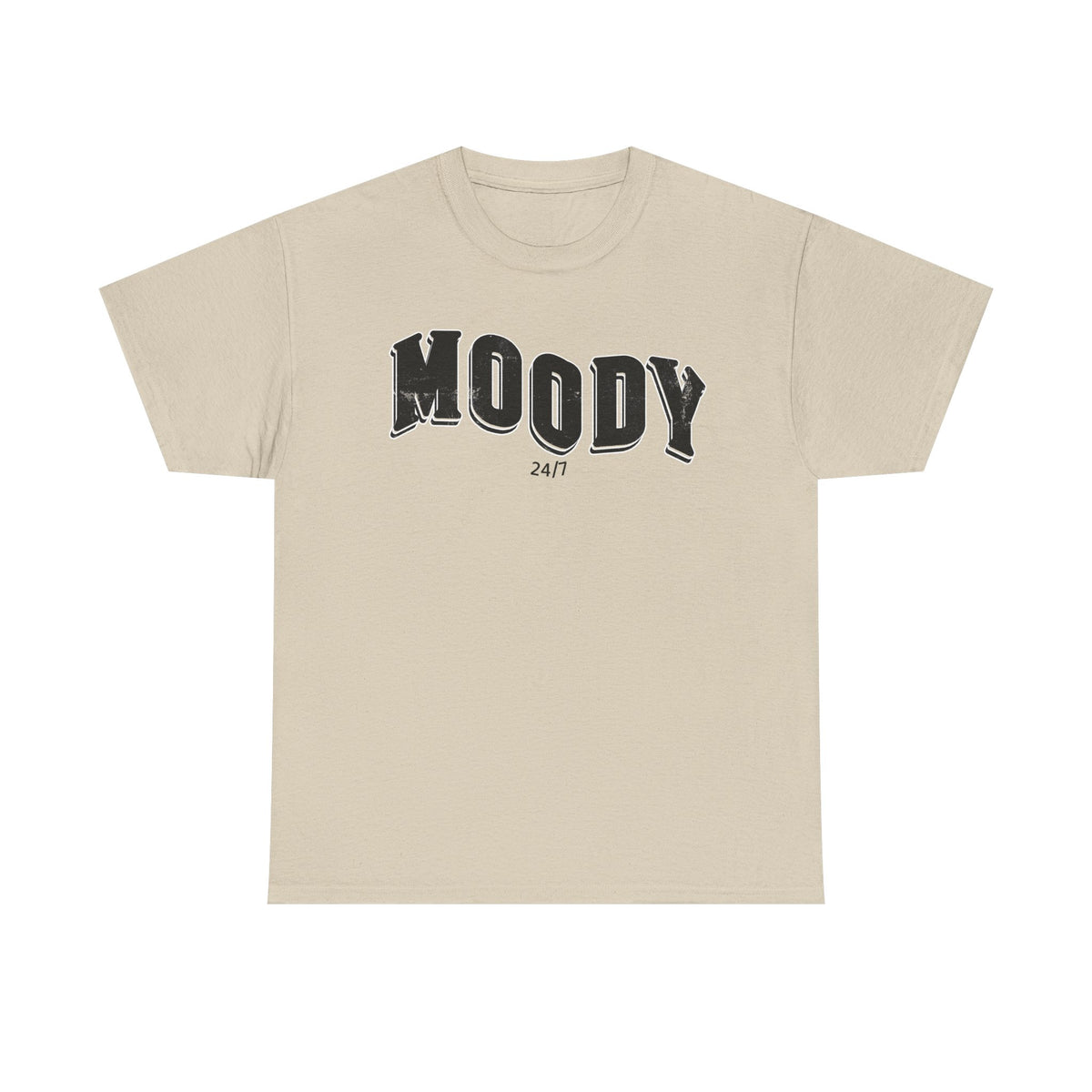 Vintage Moody Statement T-shirt | Retro Typography Tee, Unisex, Basic Casual T-shirt, Grunge Letters, Popular Vintage Style Trend