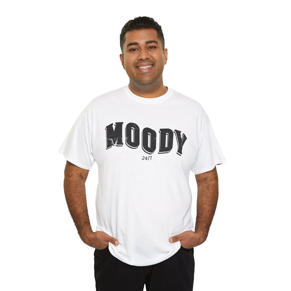 Vintage Moody Statement T-shirt | Retro Typography Tee, Unisex, Basic Casual T-shirt, Grunge Letters, Popular Vintage Style Trend