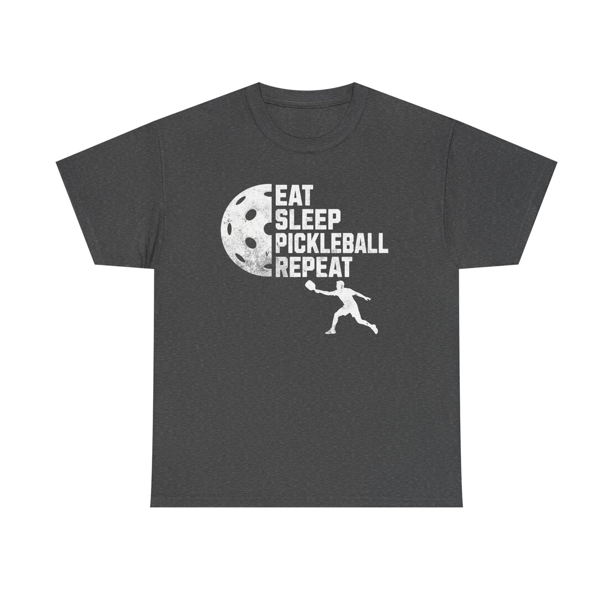Eat Sleep Pickleball Repeat Tee | Pickleball Player Graphic Shirt, Sports Lover, Trendy Pickleball Tee Unisex, Team T-Shirt, Silhouette Tee