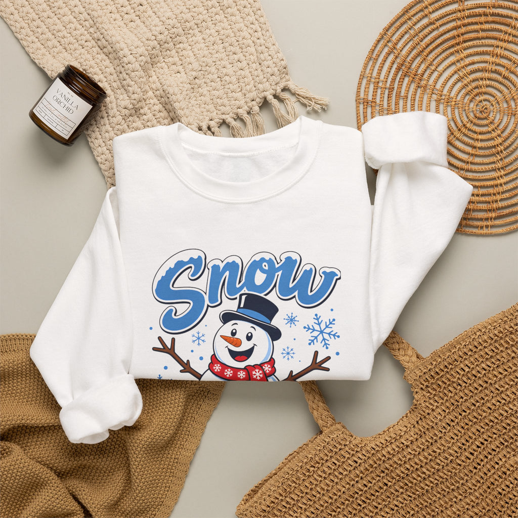 Snow Much Fun Snowman Sweatshirt, Funny Christmas Sweatshirt, Winter Snowman Shirt, Cute Holiday Sweater, Womens Christmas Gift, Snow Shirt