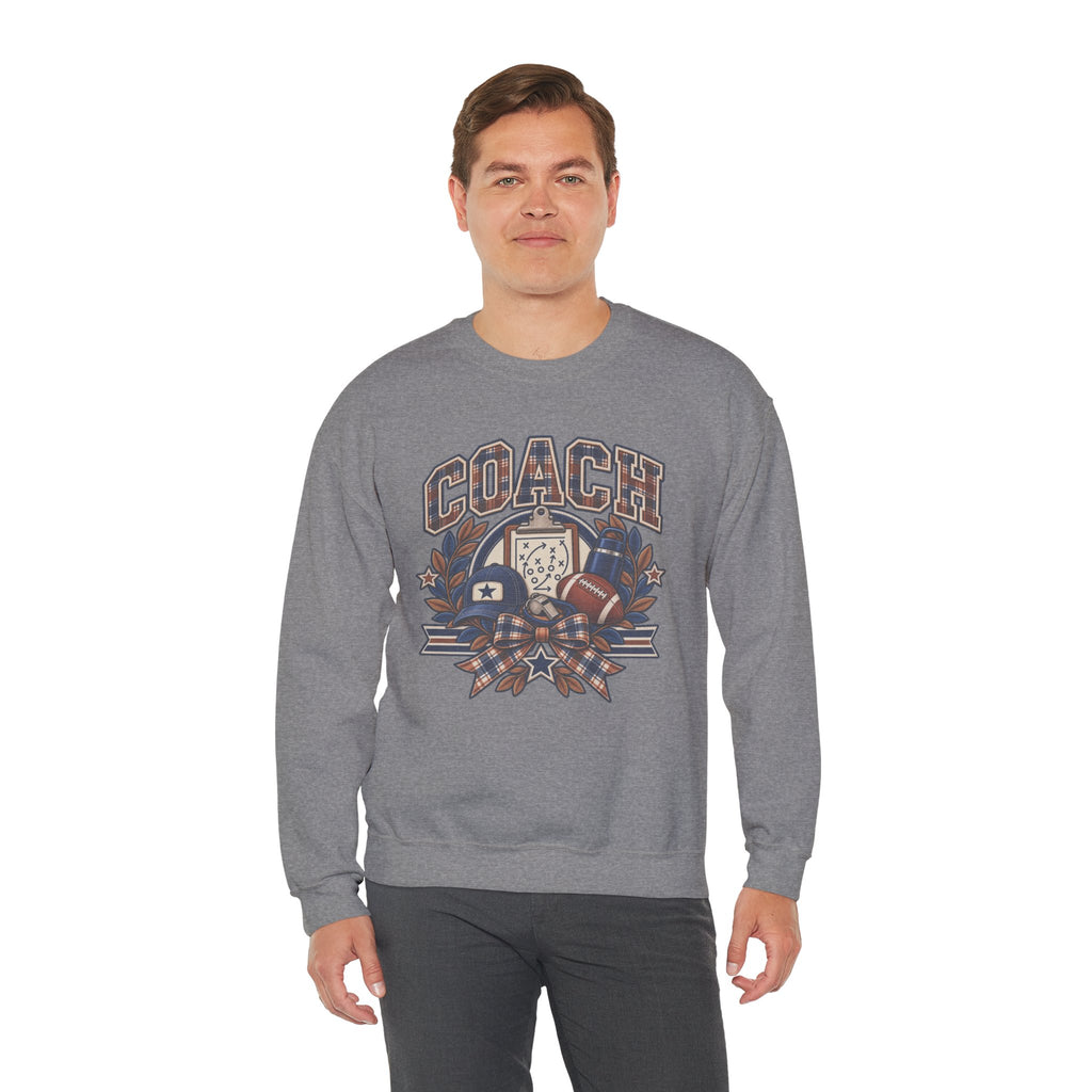 Coach Football Sweatshirt, Vintage Coach Sweatshirt, Football Season Shirt, Coach Life Crewneck, Team Mom Gift, Retro Coach Apparel