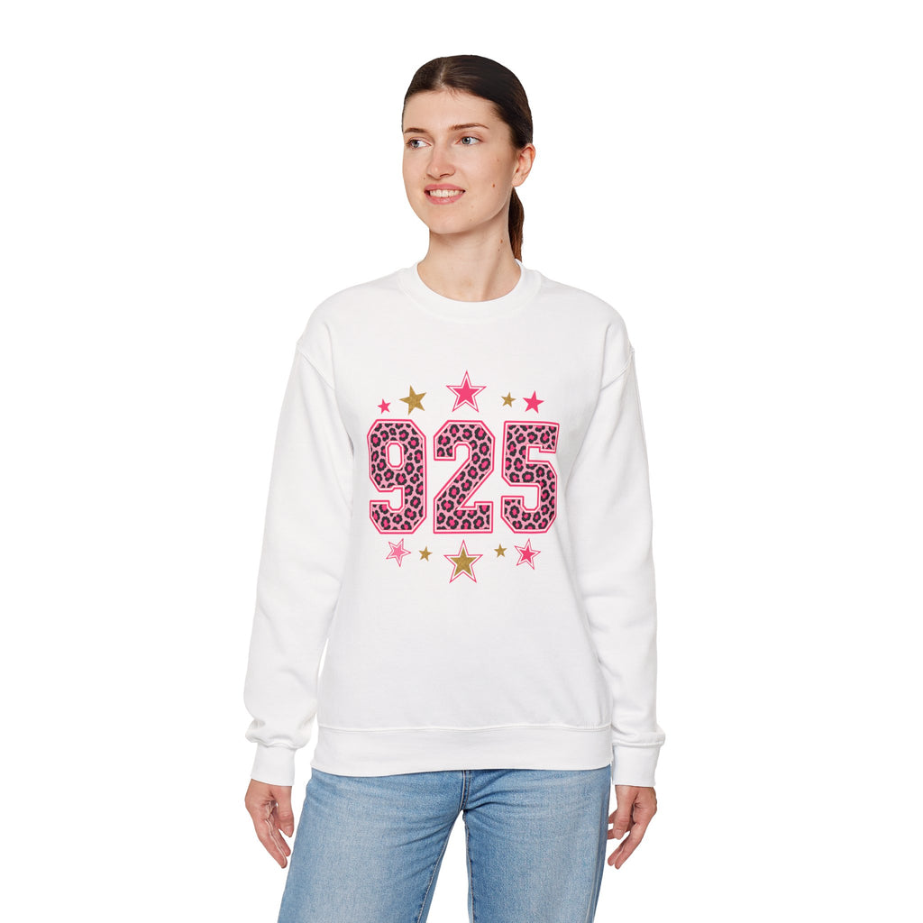925 Leopard Star Top, Pink Gold Number Sweatshirt, Cheetah Print Birthday Shirt, Trendy Graphic Tee, Western Star Shirt, Custom Number Shirt