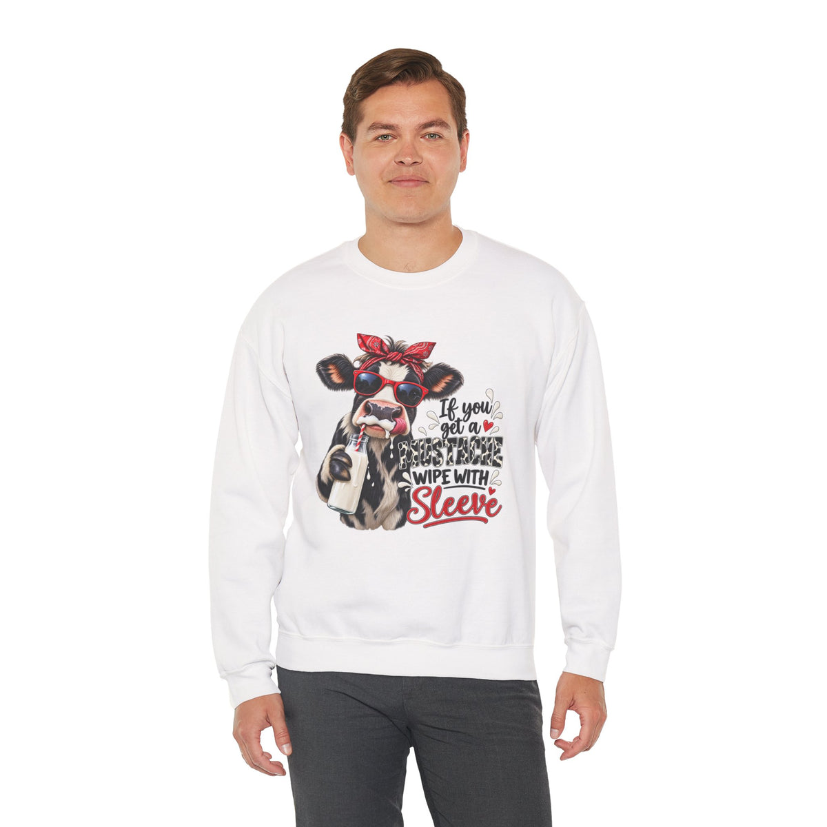 Funny Cow, Humor Cow Sweatshirt, Farm Animal Crewneck, Cute Cow Graphic Sweater, Country Western Gift, Cow Lover, Funny Cow Graphic Girl Top
