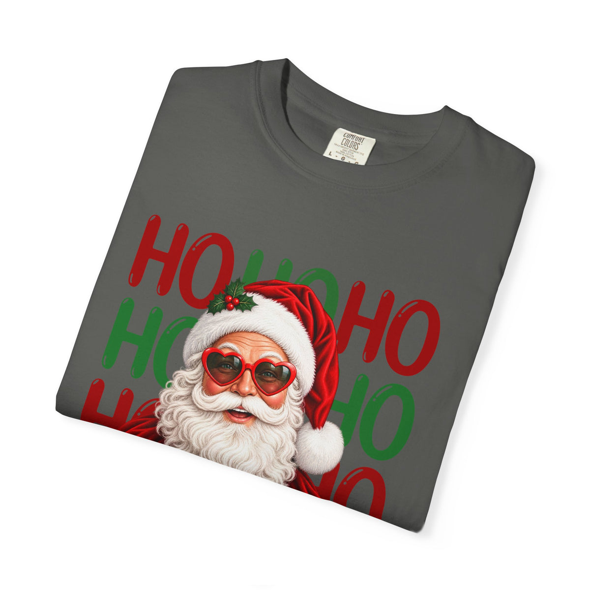 Comfort Color Retro Santa Sunglasses Shirt, Ho Ho Ho Christmas T-Shirt, Santa Claus Tee, Holiday Santa Shirt, Xmas Gift, Christmas Party Top