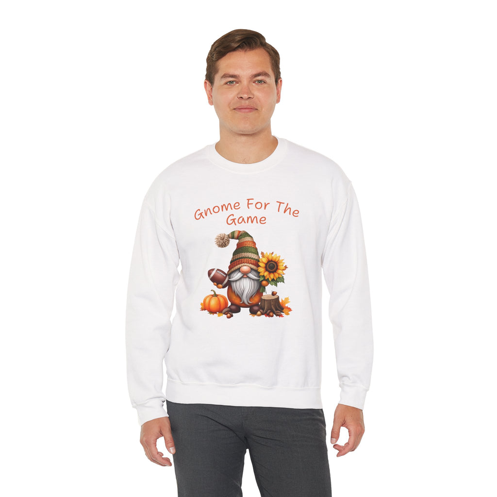Gnome For The Game Sweatshirt, Football Gnome Fall Crewneck, Autumn Pumpkin Sunflower Shirt, Game Day Sweater, Fall Football Season Gift