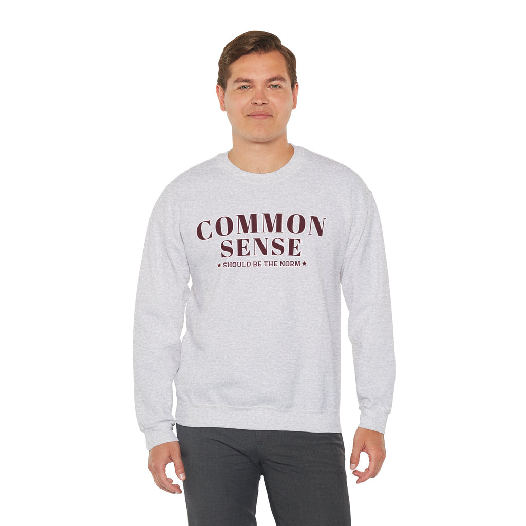 Common Sense Should Be The Norm Sweatshirt, Funny Sarcastic Crewneck, Trendy Adult Humor Shirt, Retro Statement Sweatshirt Gift