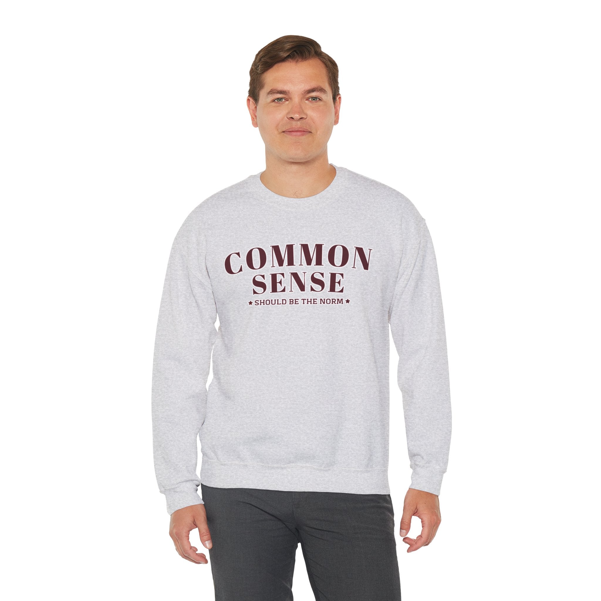 Common Sense Should Be The Norm Sweatshirt, Funny Sarcastic Crewneck, Trendy Adult Humor Shirt, Retro Statement Sweatshirt Gift