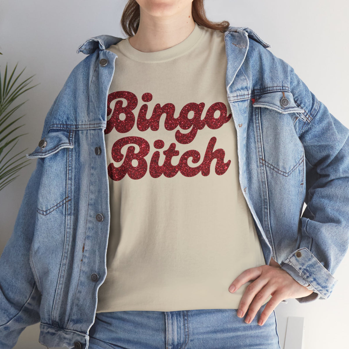 Glitter Bingo Bitch T-shirt | Bingo Lover Tee, Game Statement T-shirt, Funny T-Shirt, Gameday T-shirt, Gift, Birthday Gift, Casual Wear