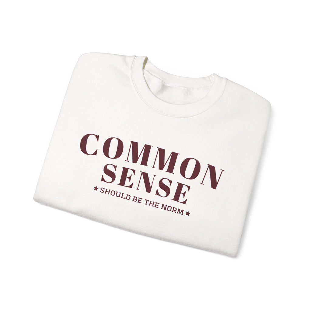 Common Sense Should Be The Norm Sweatshirt, Funny Sarcastic Crewneck, Trendy Adult Humor Shirt, Retro Statement Sweatshirt Gift