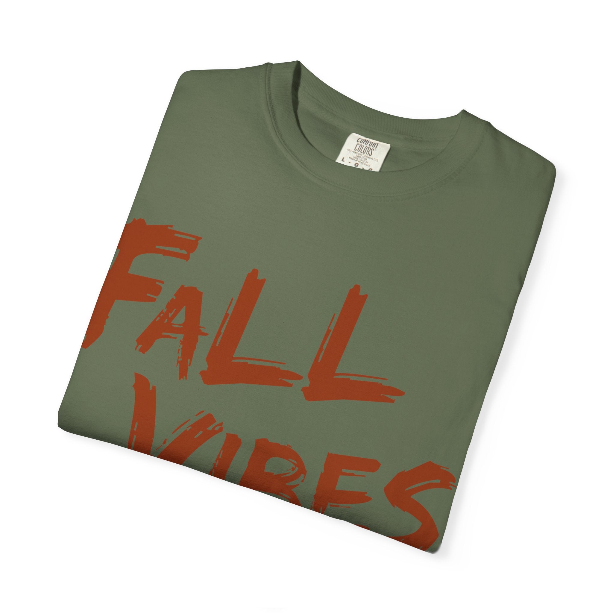 Fall Vibes T-Shirt Women Autumn Tee Brush Stroke Letters Pumpkin Season Fall Graphic Shirt Oversized Fall Top Gift Her, Casual Fall T-Shirt