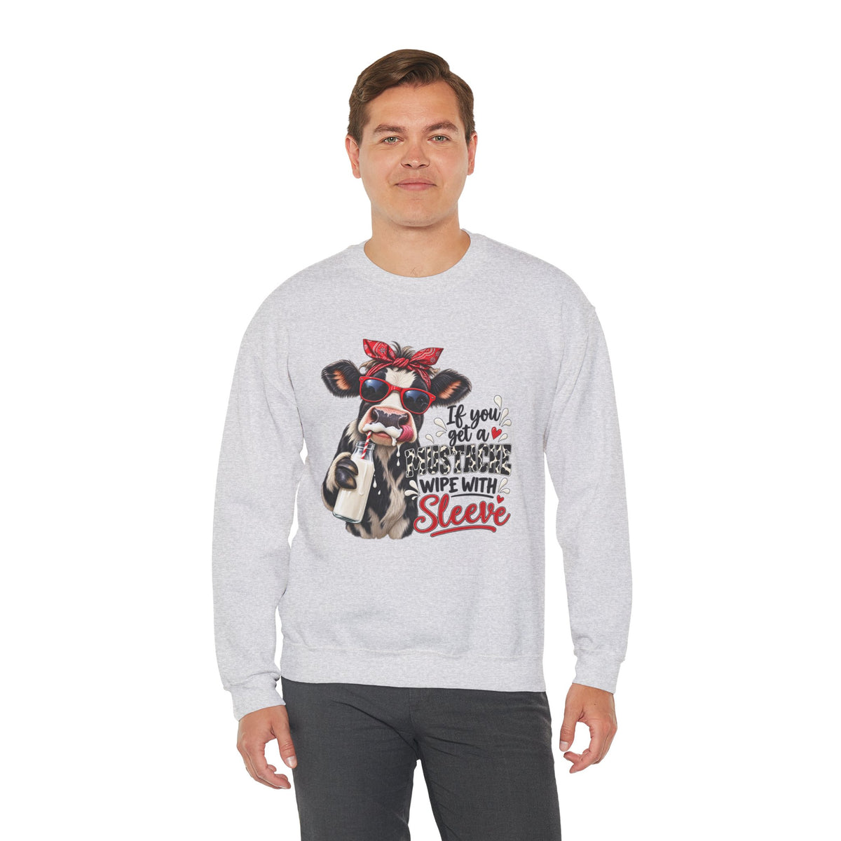 Funny Cow, Humor Cow Sweatshirt, Farm Animal Crewneck, Cute Cow Graphic Sweater, Country Western Gift, Cow Lover, Funny Cow Graphic Girl Top