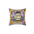 Happy Halloween Pillow, Crystal Ball Fortune Teller Decor, Skeleton Hands Jack O Lantern Pillow, Gothic Halloween Throw Pillow