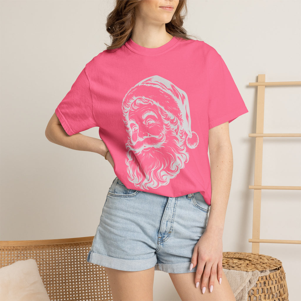 Vintage Santa Claus T-Shirt, Retro Santa Face Tee, Classic Christmas Shirt Women, Holiday Graphic Tee, Santa Head Shirt, Xmas Gift for Her