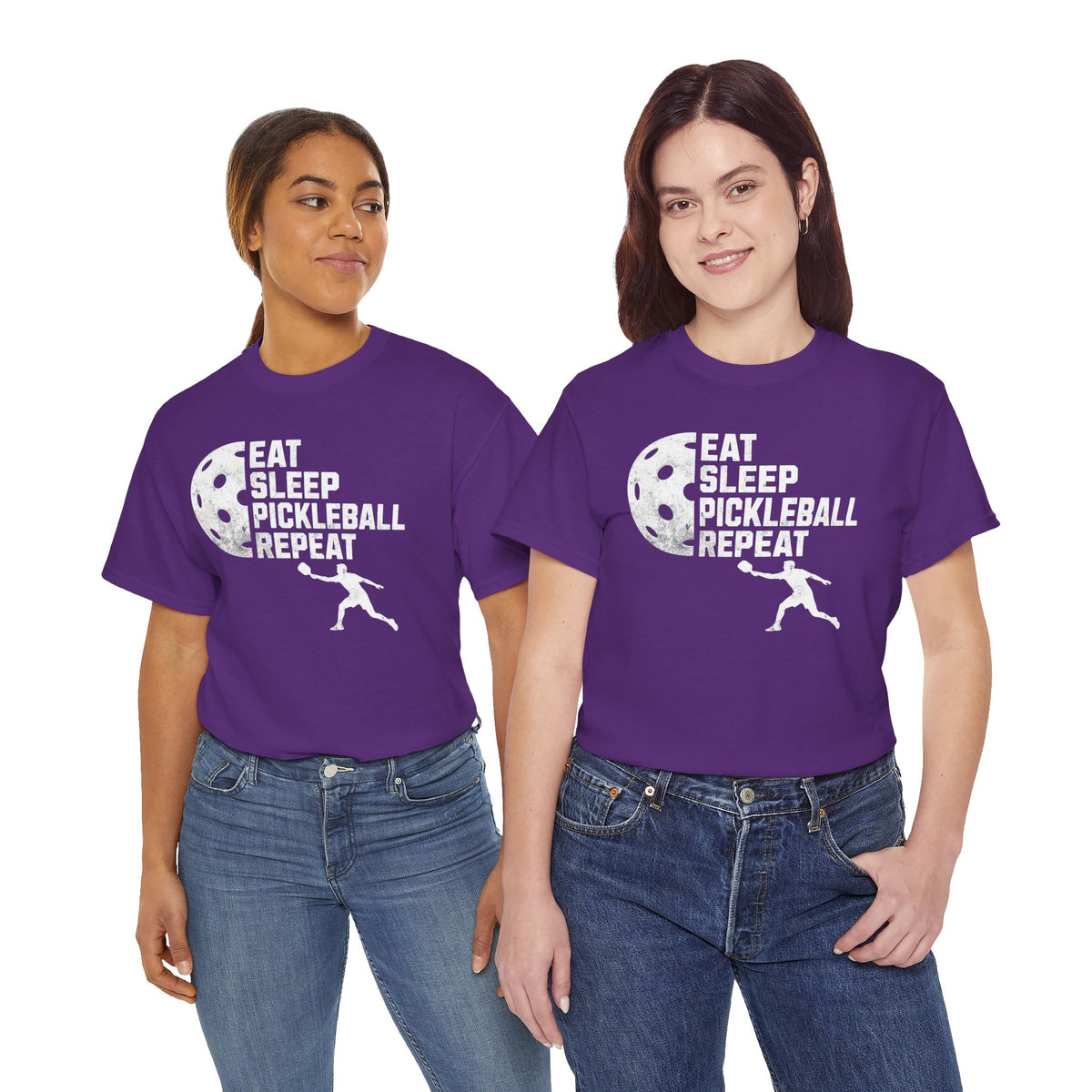 Eat Sleep Pickleball Repeat Tee | Pickleball Player Graphic Shirt, Sports Lover, Trendy Pickleball Tee Unisex, Team T-Shirt, Silhouette Tee
