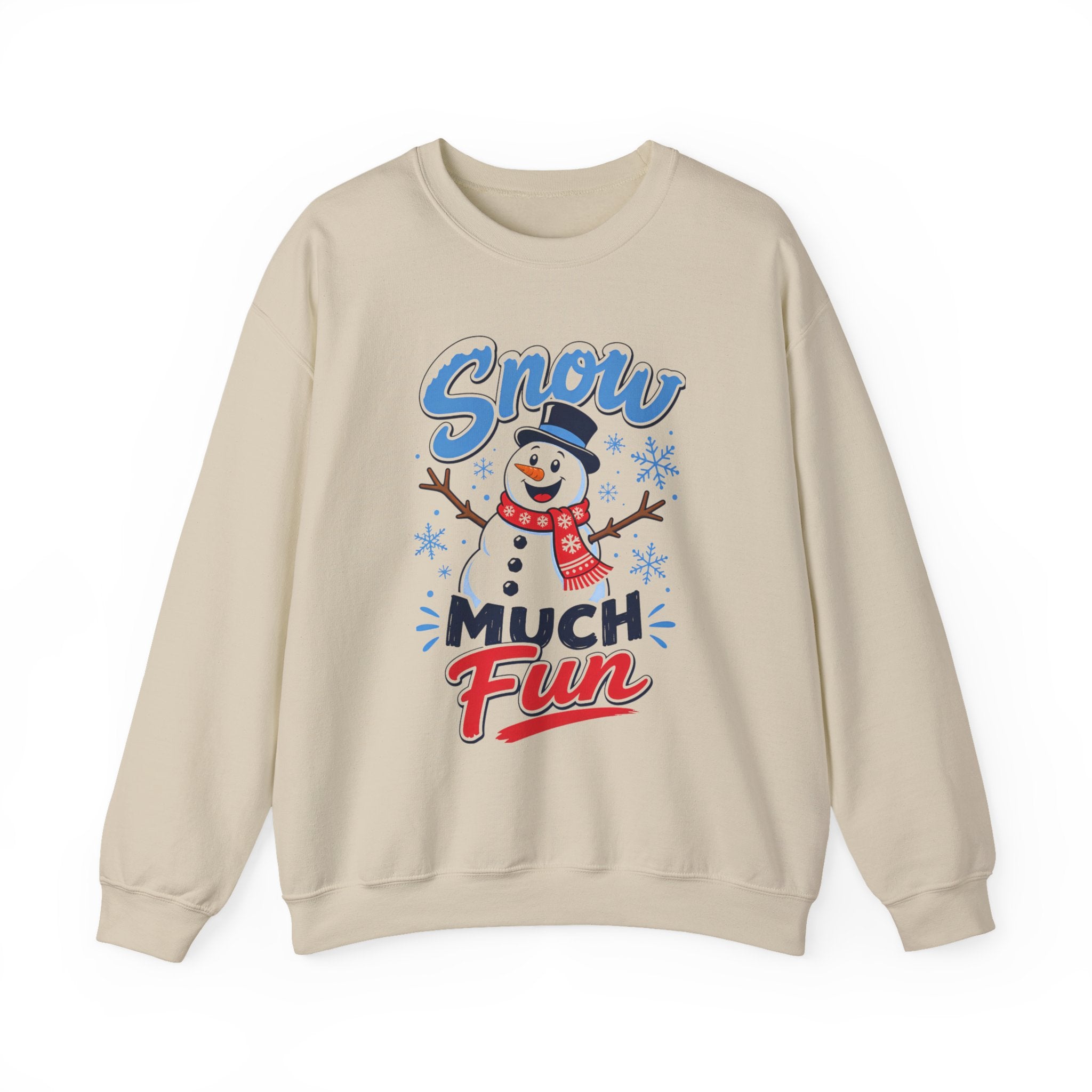 Snow Much Fun Snowman Sweatshirt, Funny Christmas Sweatshirt, Winter Snowman Shirt, Cute Holiday Sweater, Womens Christmas Gift, Snow Shirt